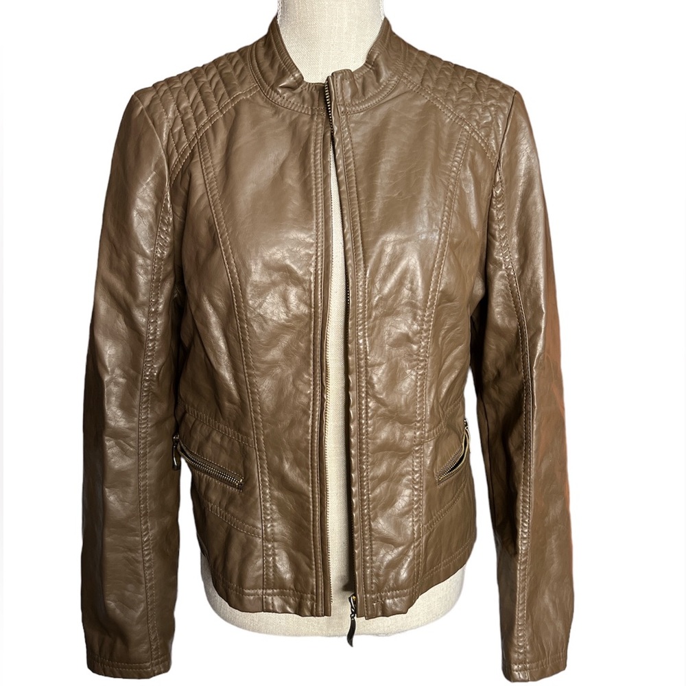 Therapy Faux Leather Jacket